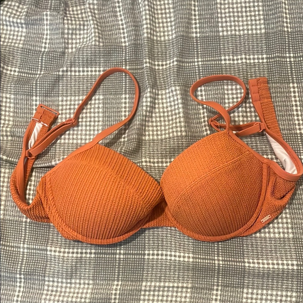 VS Pink Women's Orange Bathing Suit Top